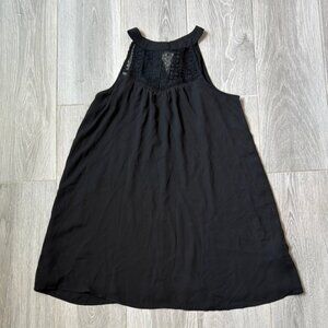 NWOT Francesca’s Collections Black Sleeveless A-Line Mini Dress Size S